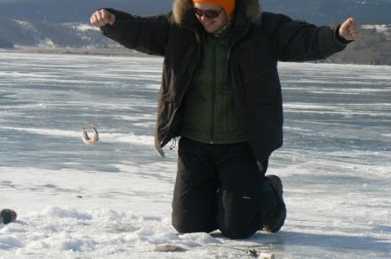 Зимняя рыбалка на Малом море Байкал