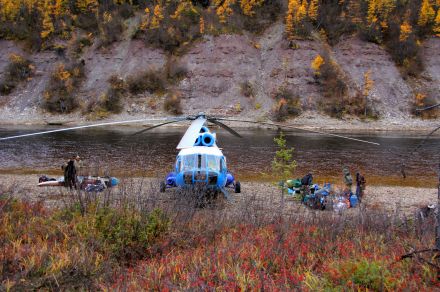 Охота на большого тайменя на реке Мойеро