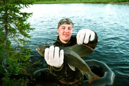Полярный Урал, река Тыкотлова рыбалка Хариус
