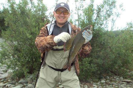 Полярный Урал, река Тыкотлова рыбалка Хариус