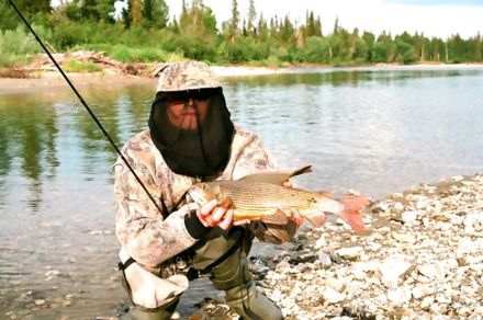 Полярный Урал, река Тыкотлова рыбалка Хариус