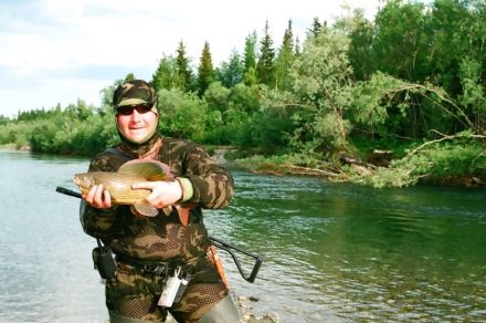 Полярный Урал, река Тыкотлова рыбалка Хариус