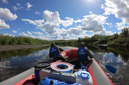 Рыбалка на плато Путорана. Озеро Кета